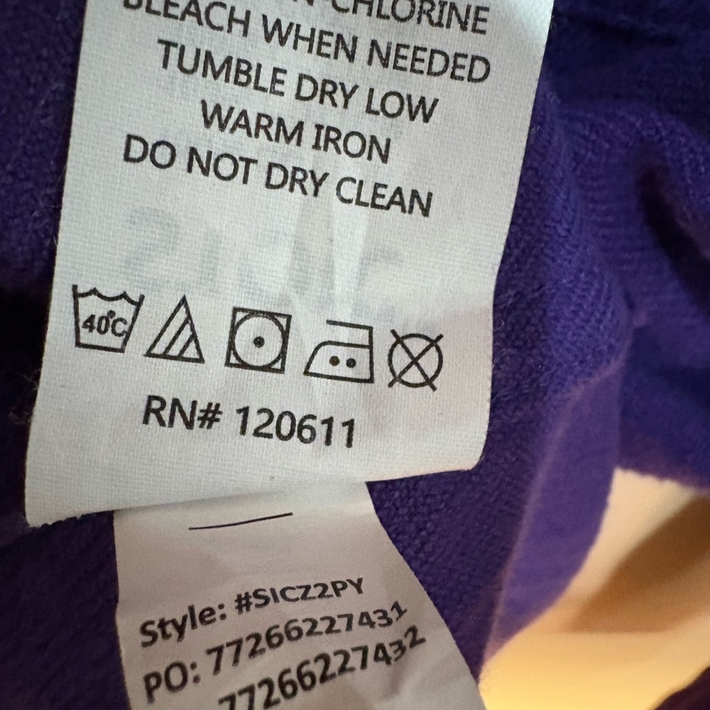 Stoic Purple Corduroy Collar Elbow Patch Overshirt Size S - Picture 5 of 7